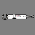 4mm Clip & Key Ring W/ Colorized Barber's Pole Key Tag